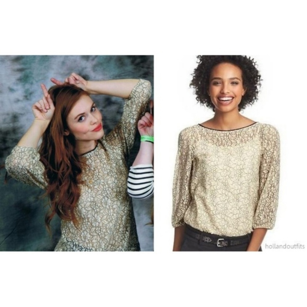 Ann Taylor LOFT Lace Top - Picture 1 of 4